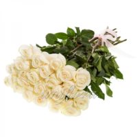 Букет из 19 белых роз (импорт)