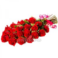 Букет из 25 красных роз (импорт)
