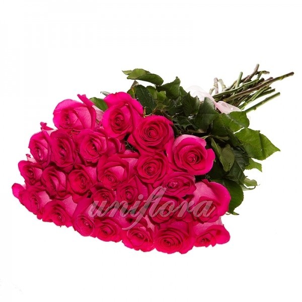 Букет из 25 розовых роз (импорт)