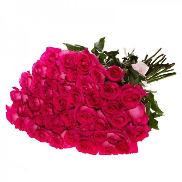 Букет из 49 розовых роз (импорт)