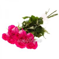 Букет из 7 розовых роз (импорт)