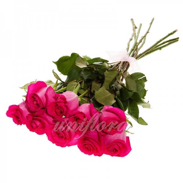 Букет из 9 розовых роз (импорт)