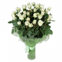 Букет из 45 белых роз | Акито (укр)